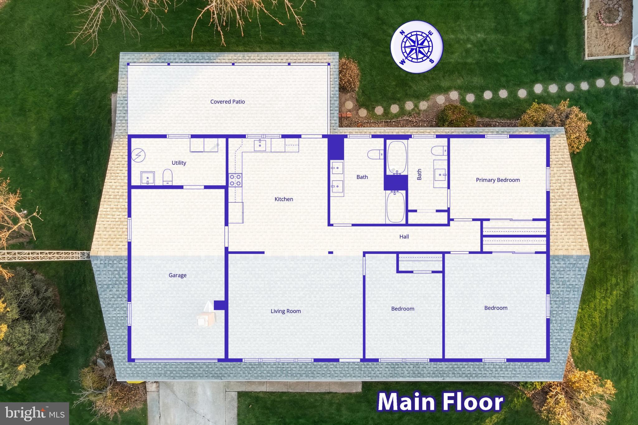 326 Park Heights Boulevard Hanover, PA 17331 - Photo 10 of 35 Spacious main floor layout blueprint.