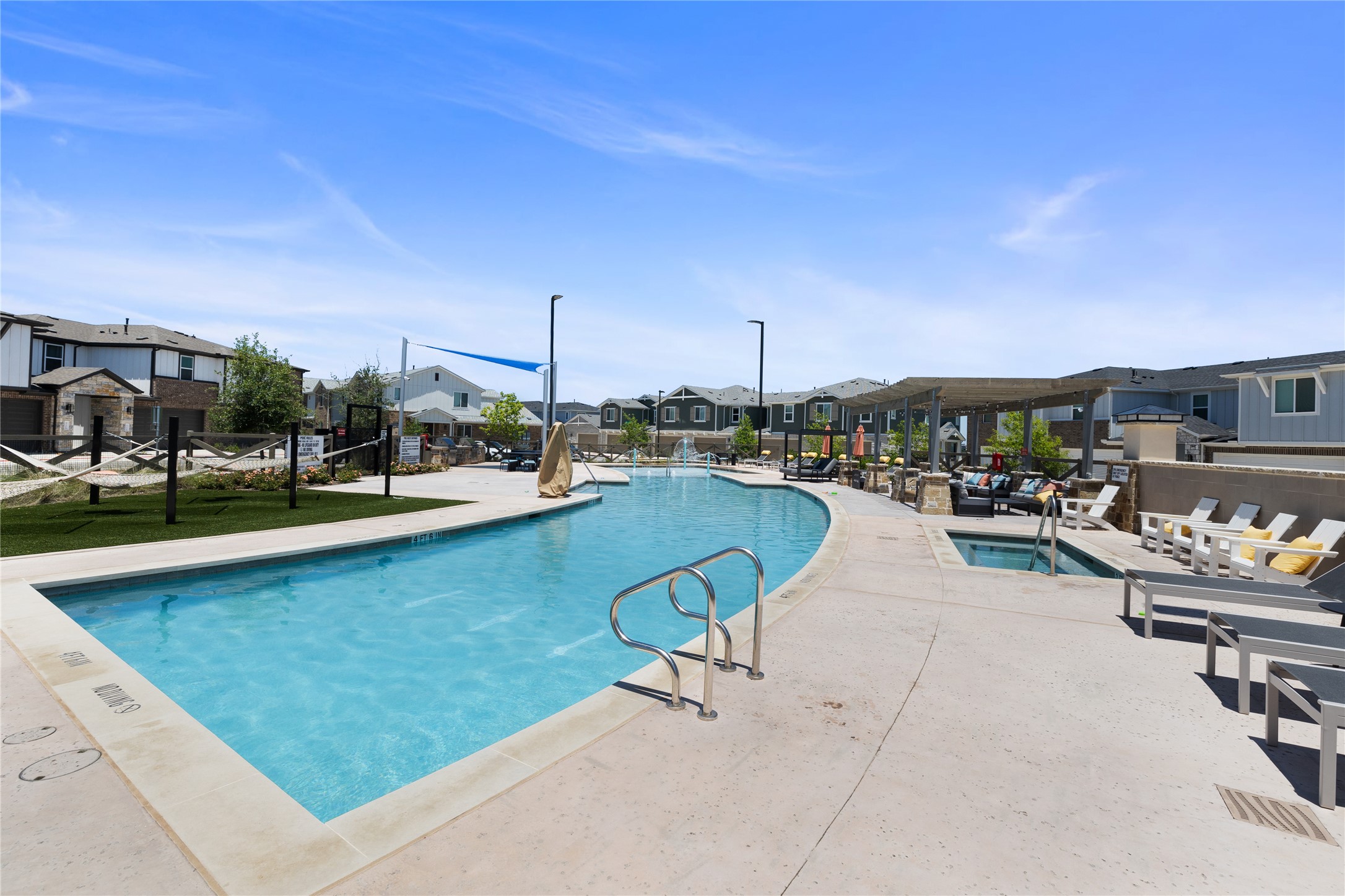 5514 Mobeetie Loop Bee Cave, TX 78738 - Photo 20 of 20 a view of swimming pool with outdoor seating and a couch