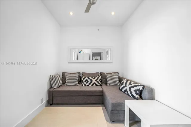 a view of a livingroom with furniture