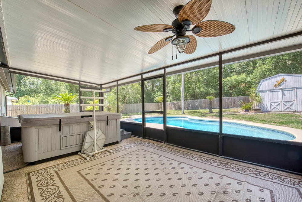10435 Jolynn Road Jacksonville, FL 32225 - Photo 22 of 26 Back Patio with Hot Tub