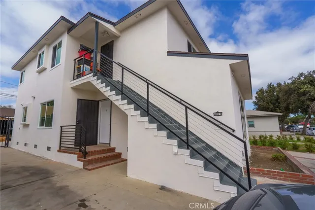 a view of a house with a patio