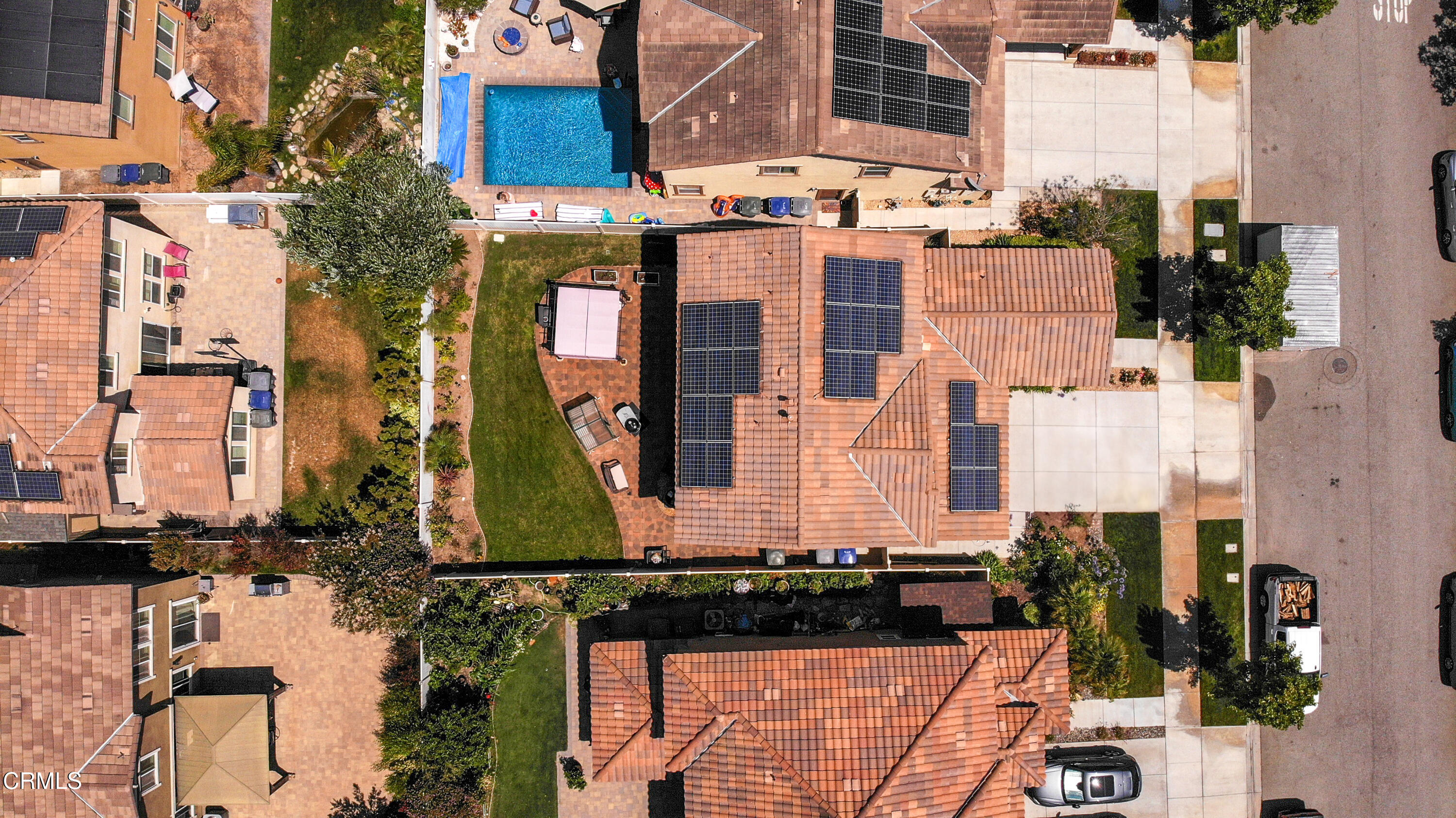 665 Tiber River Way Oxnard, CA 93036 - Photo 6 of 27 an aerial view of residential houses with outdoor space