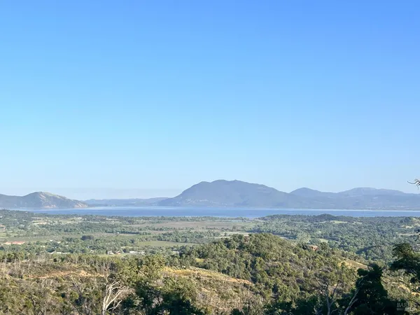 a view of an outdoor space and mountain view