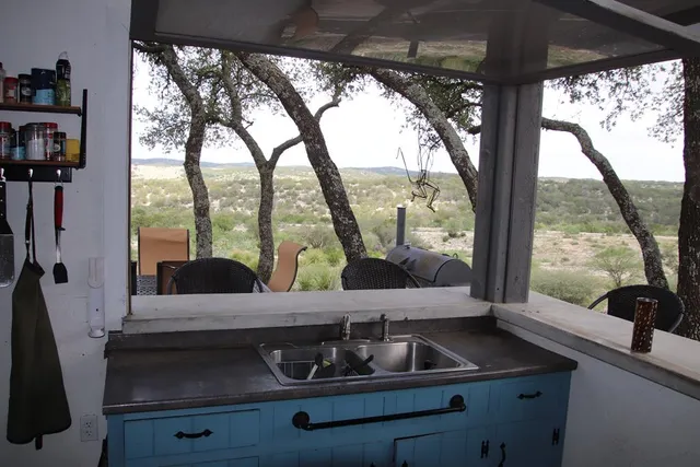 a view of a lake with mountain in the background