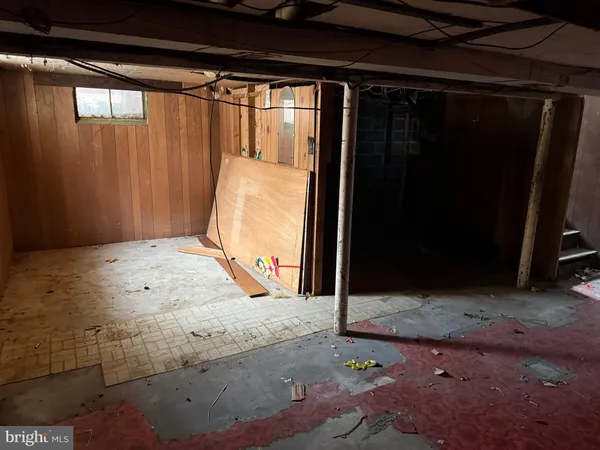 a view of a storage room