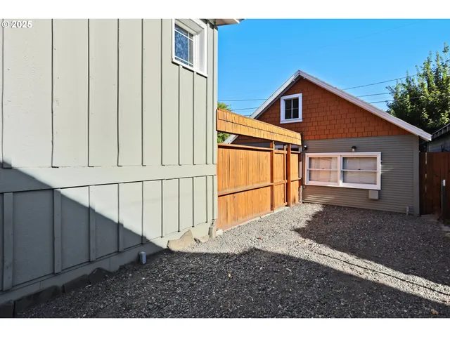 a house view with a backyard