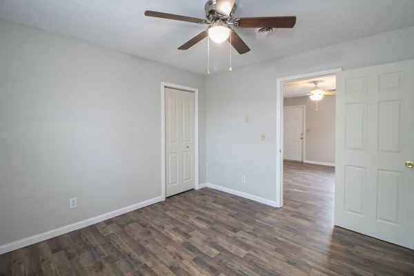wooden floor in an empty room