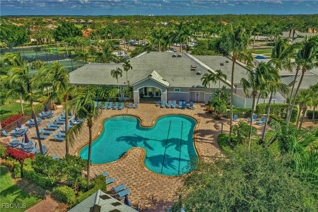 9631 Hemingway Lane, Unit 3610 Fort Myers, FL 33913 - Photo 19 of 21 an aerial view of a house with swimming pool garden and patio