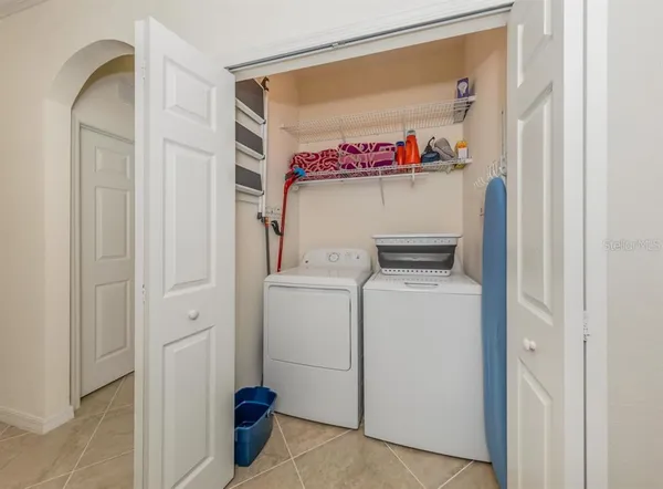 a view of a lake with a building in the background