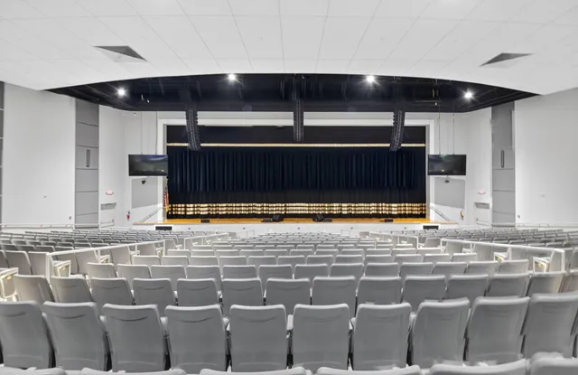 a view of a projector room