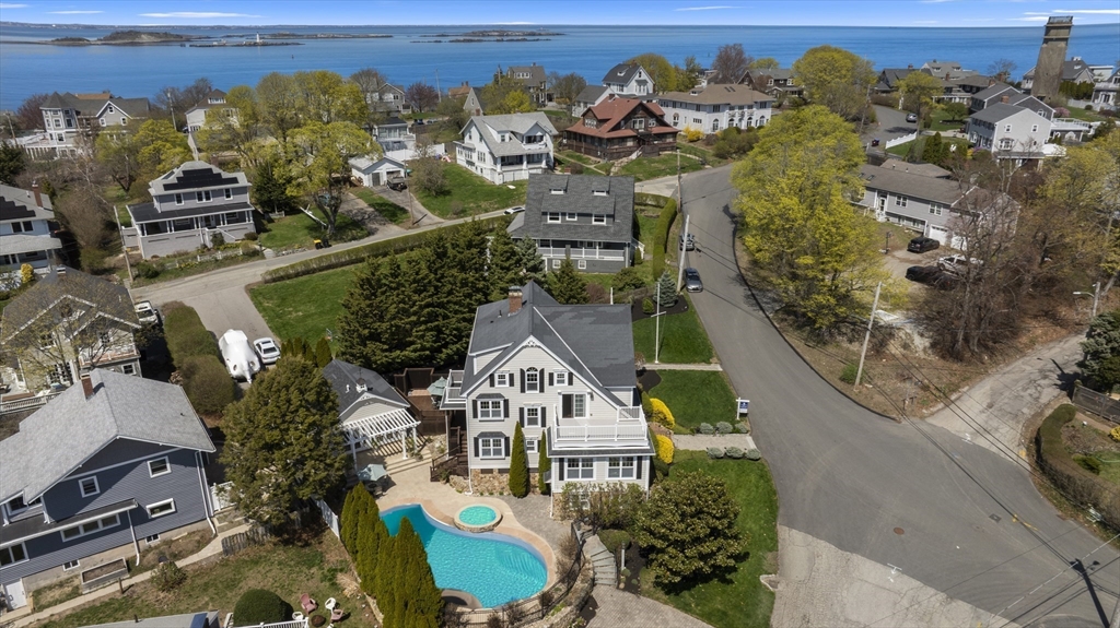 21 Beacon Road Hull, MA 02045 - Photo 34 of 40 an aerial view of a house with a swimming pool
