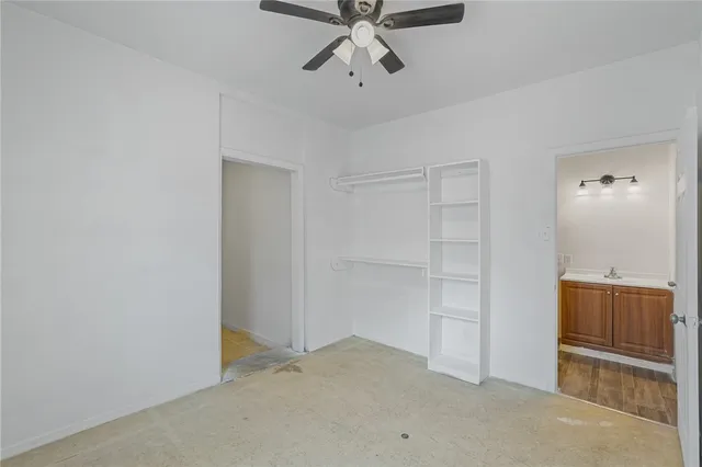 a view of an empty room