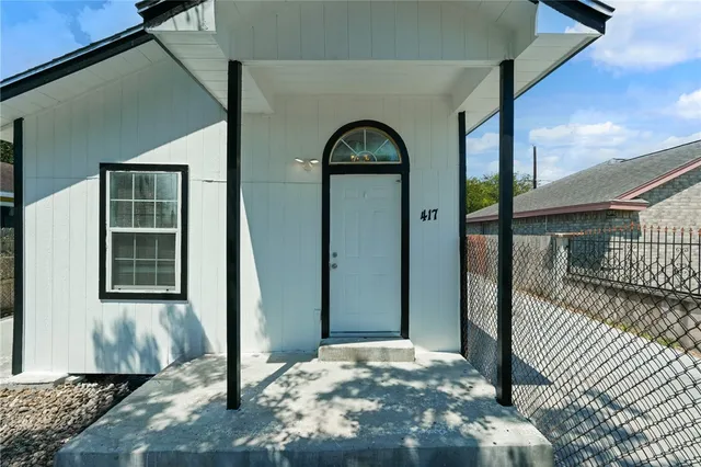 a view of a door of a house