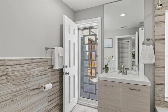 a view of an ocean beach