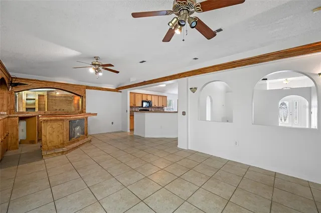 a view of a hallway with entryway