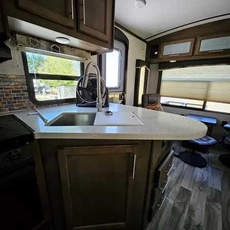 a room with furniture and window