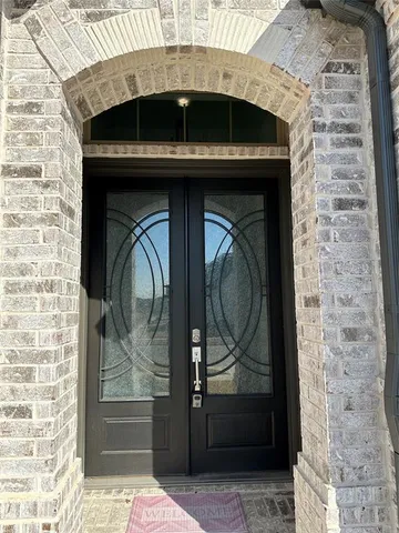 a close view of a fireplace