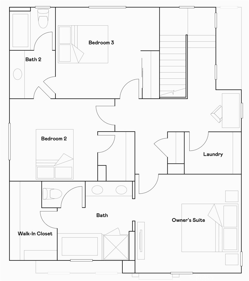 1688 Phantom Lane Rialto, CA 92376 - Photo 22 of 22 Residence 1 - level 2 floorplan