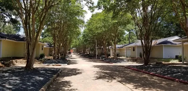 a view of a outdoor space with trees