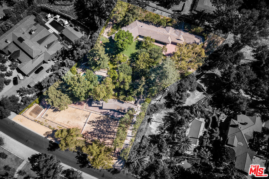 24878 Long Valley Road Hidden Hills, CA 91302 - Photo 2 of 54 an aerial view of residential house with outdoor space