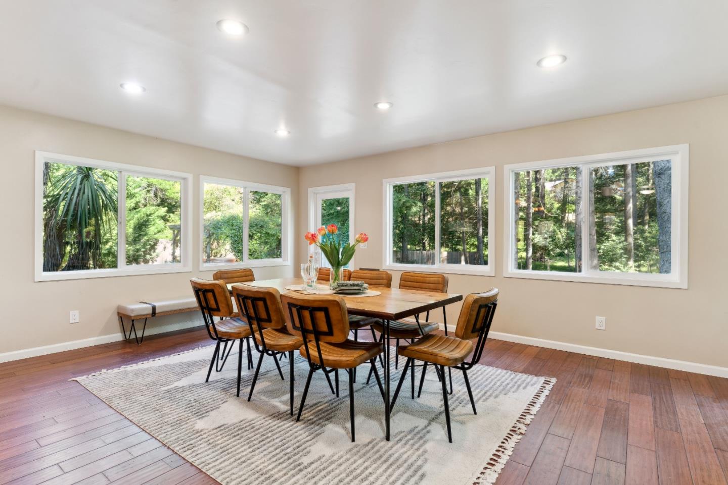 1850 Pine Flat Road Santa Cruz, CA 95060 - Photo 11 of 62 a view of a dining room with furniture window and outside view