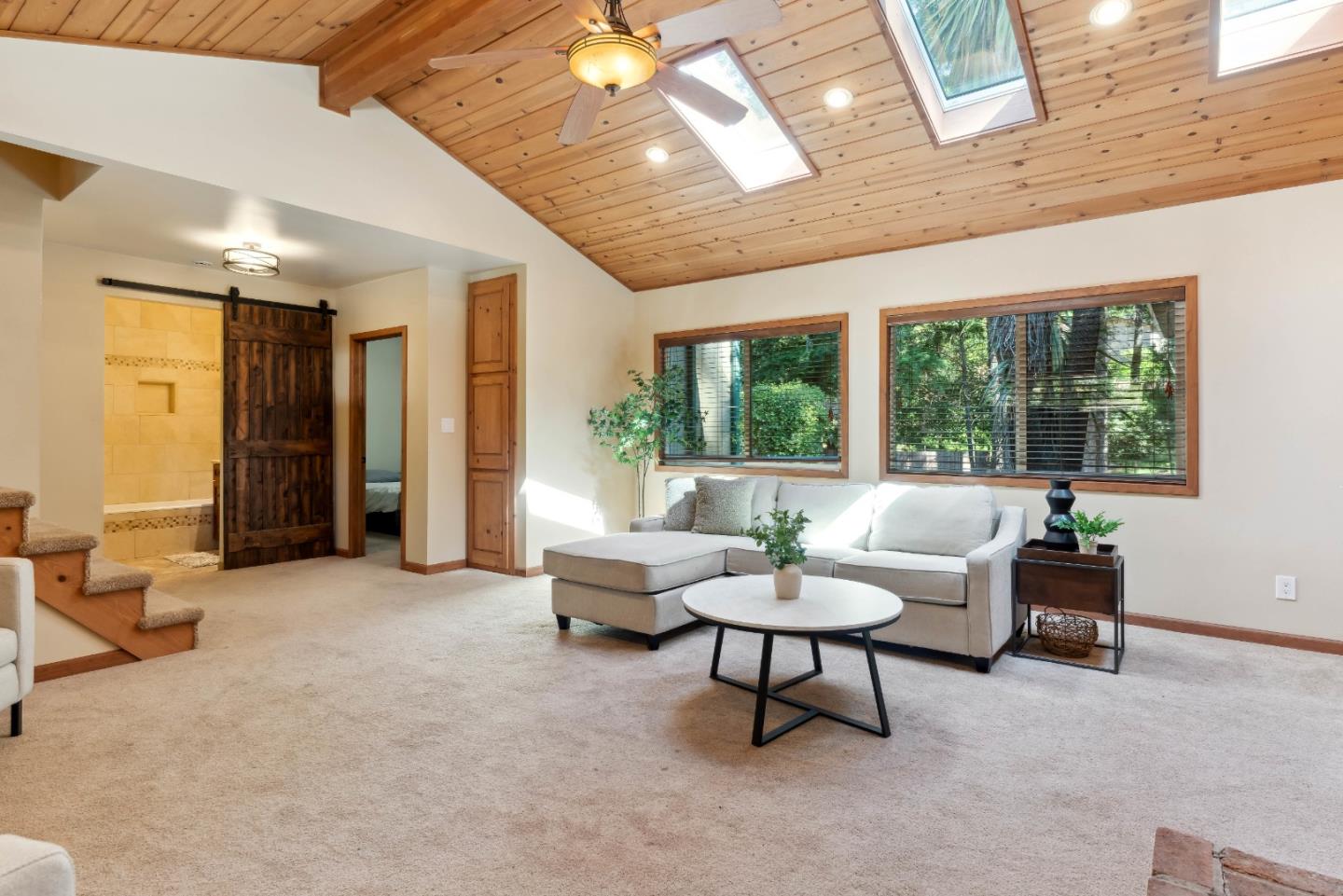 1850 Pine Flat Road Santa Cruz, CA 95060 - Photo 9 of 62 a living room with furniture and a large window