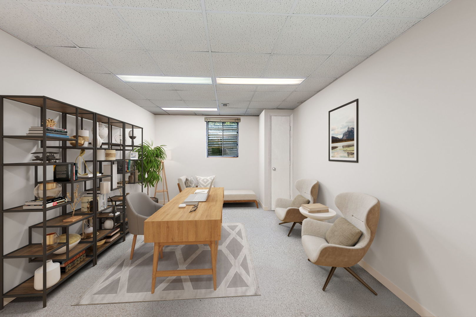 517 Sheffield Road Naperville, IL 60565 - Photo 18 of 29 a living room with furniture and a potted plant