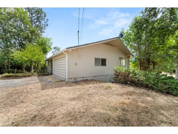 a house that has a tree in front of it