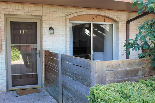 a view of entryway door
