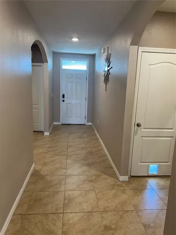 an empty room with closet