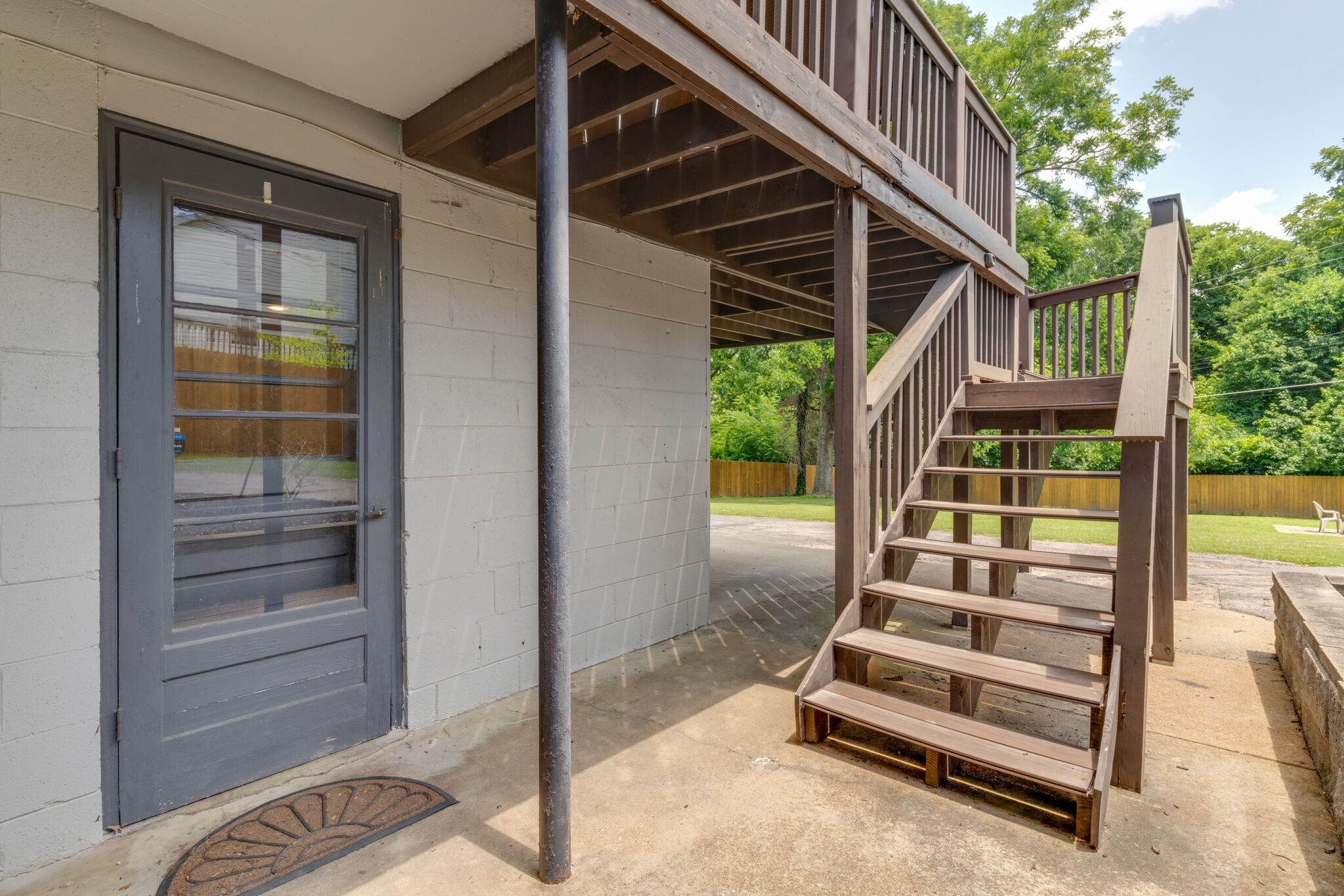 3512 Pleasant Valley Road Nashville, TN 37204 - Photo 33 of 40 a view of backyard with porch and outdoor seating