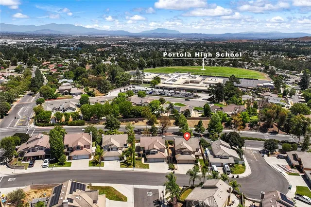 a view of city and mountain