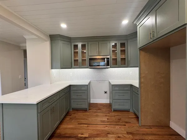 a view of cabinets