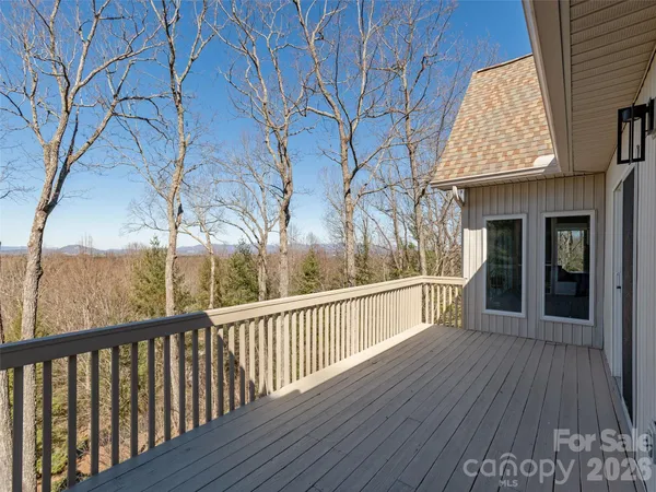 a view of a house with a large window