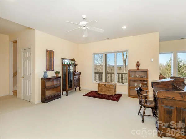 a view of a storage in a room