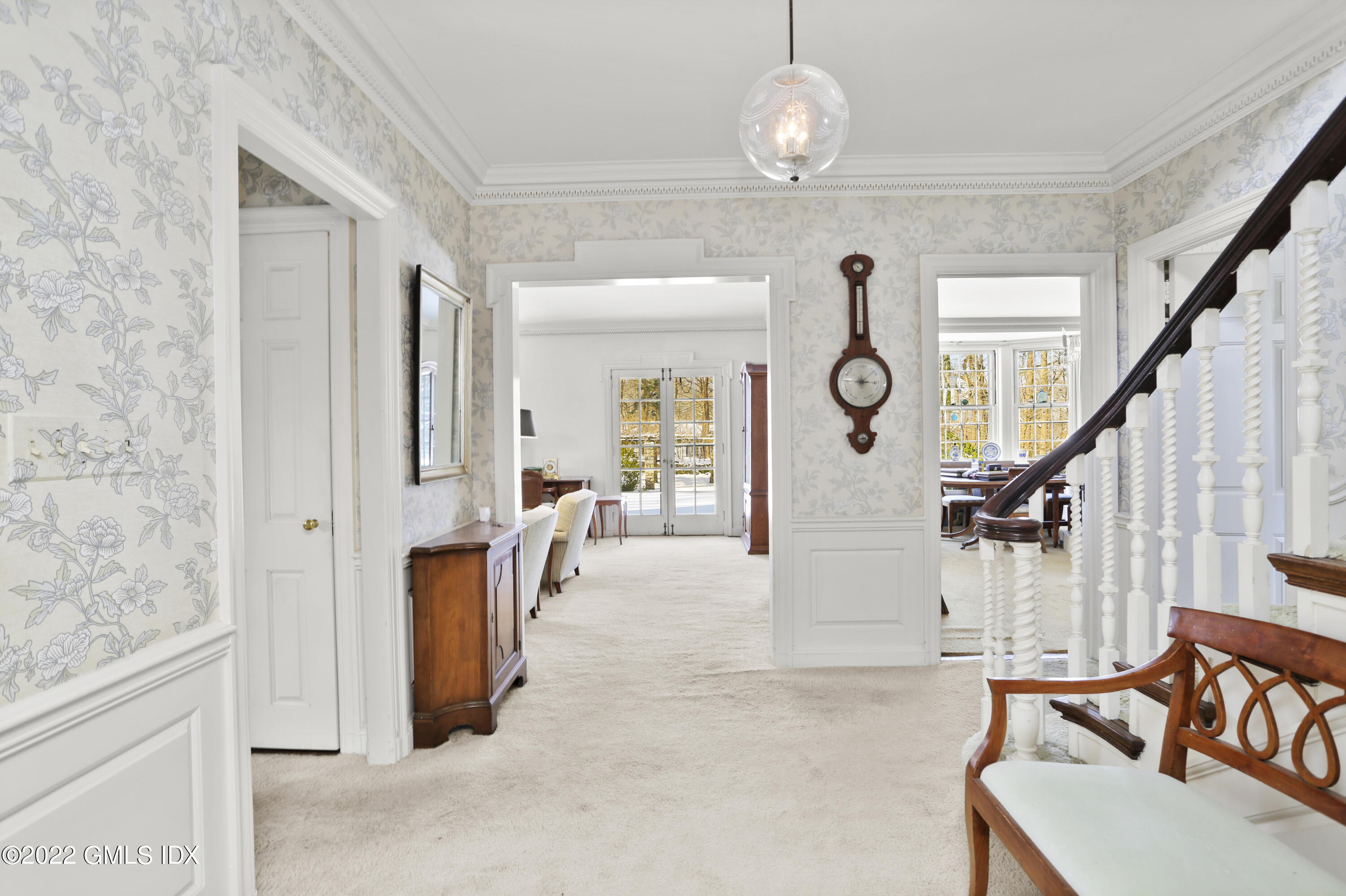34 Cathlow Drive Riverside, CT 06878 - Photo 7 of 14 a view of an entryway with wooden floor and livingroom view