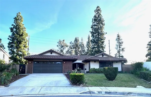a front view of a house with yard