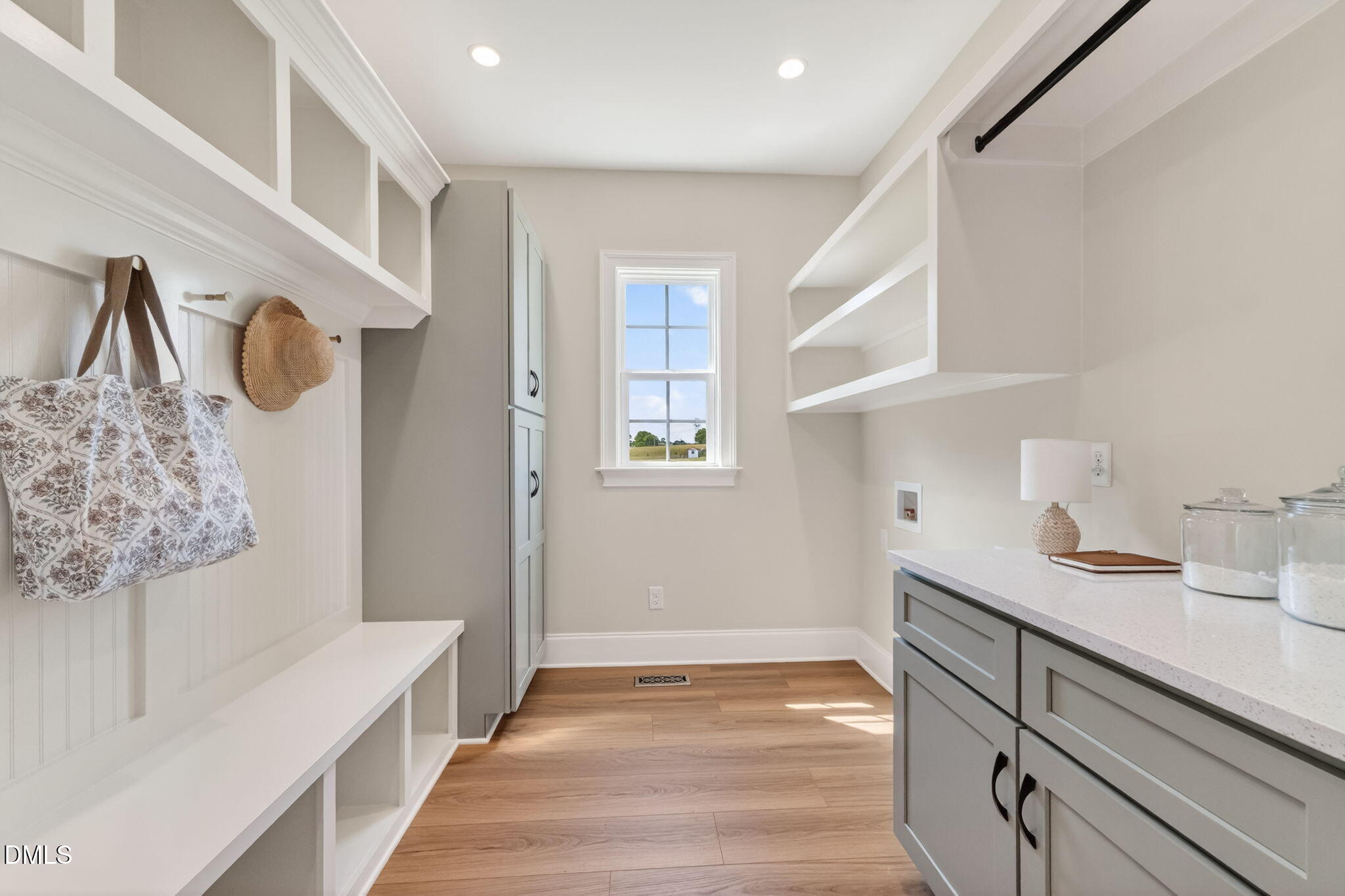 651 Dixon Road, Unit (LOT 2A) Willow Spring, NC 27592 - Photo 43 of 77 a view of a hallway to a room with wooden floor and staircase