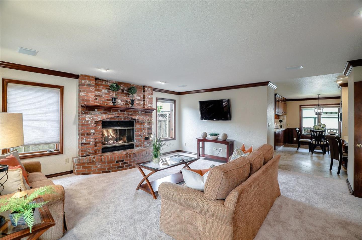 669 Regas Drive Campbell, CA 95008 - Photo 12 of 59 a living room with furniture and a flat screen tv