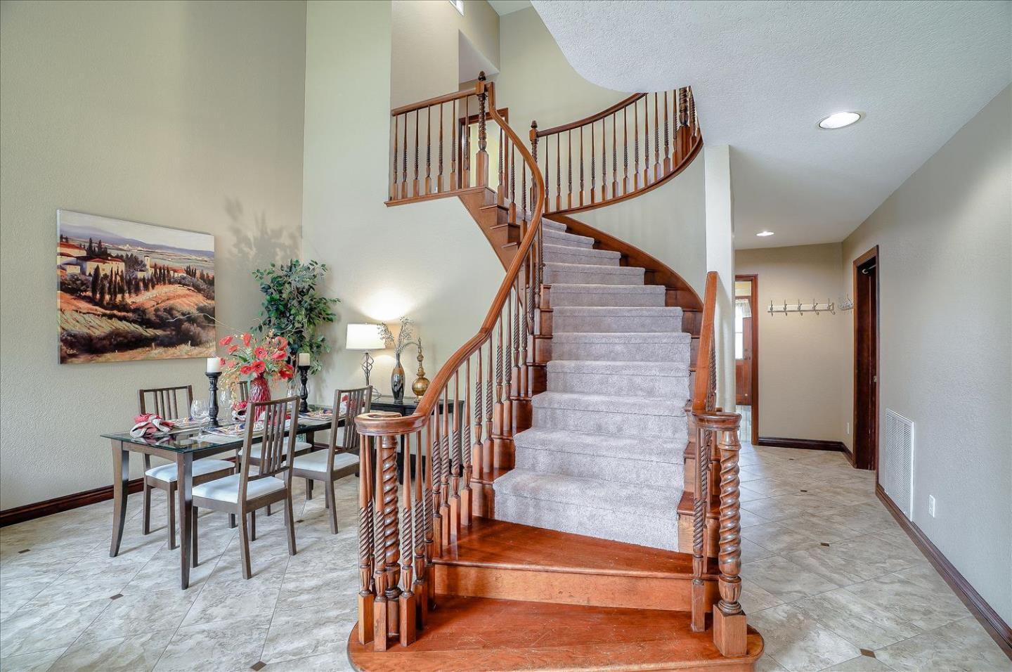 669 Regas Drive Campbell, CA 95008 - Photo 20 of 59 a view of entryway dining room and hall with wooden floor