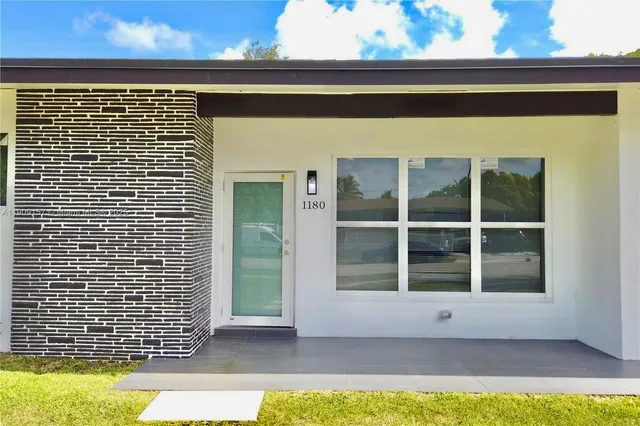 a view of front door