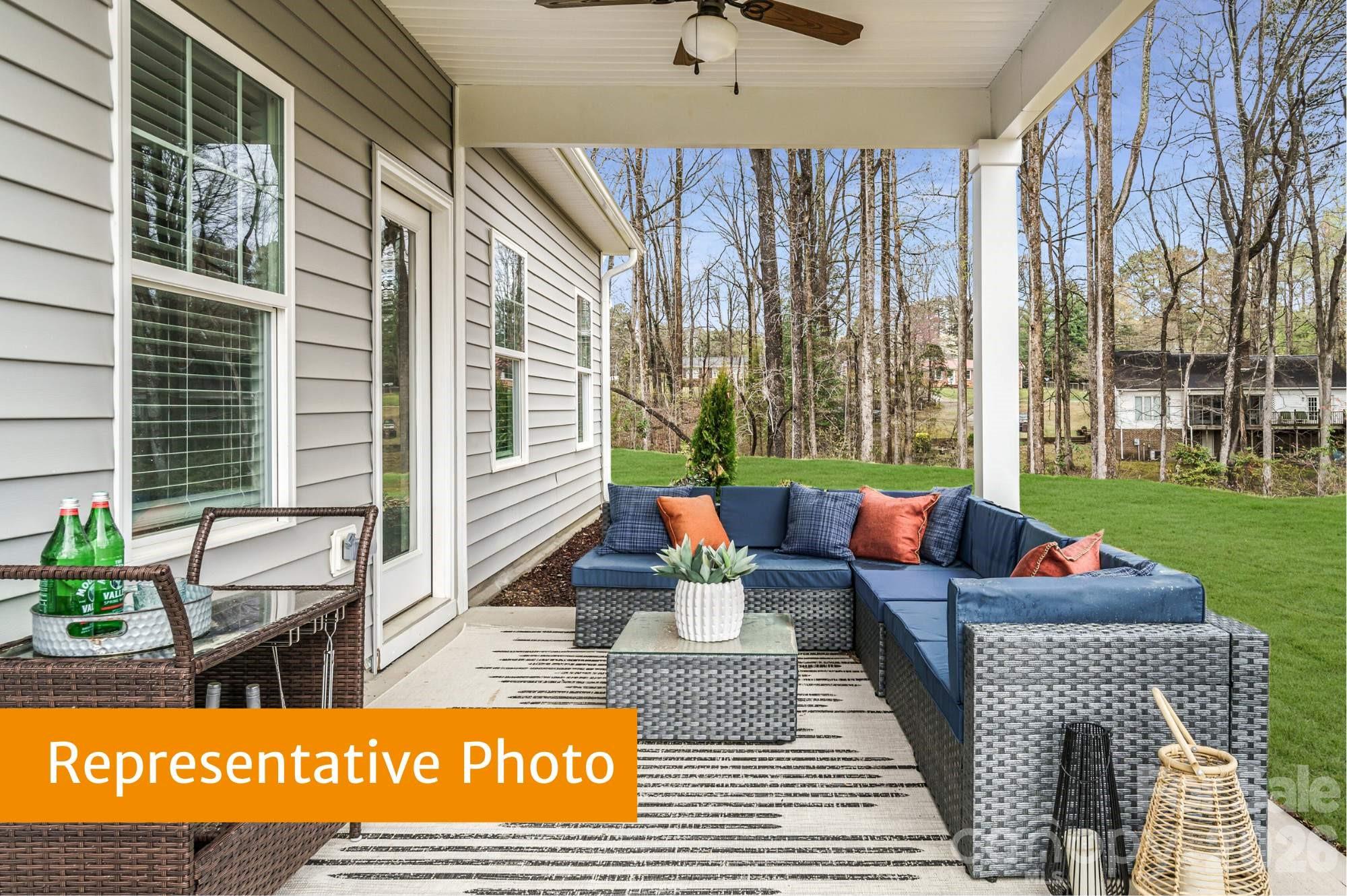 443 Blue Mountain Road Salisbury, NC 28147 - Photo 18 of 21 a outdoor living space with furniture and garden view