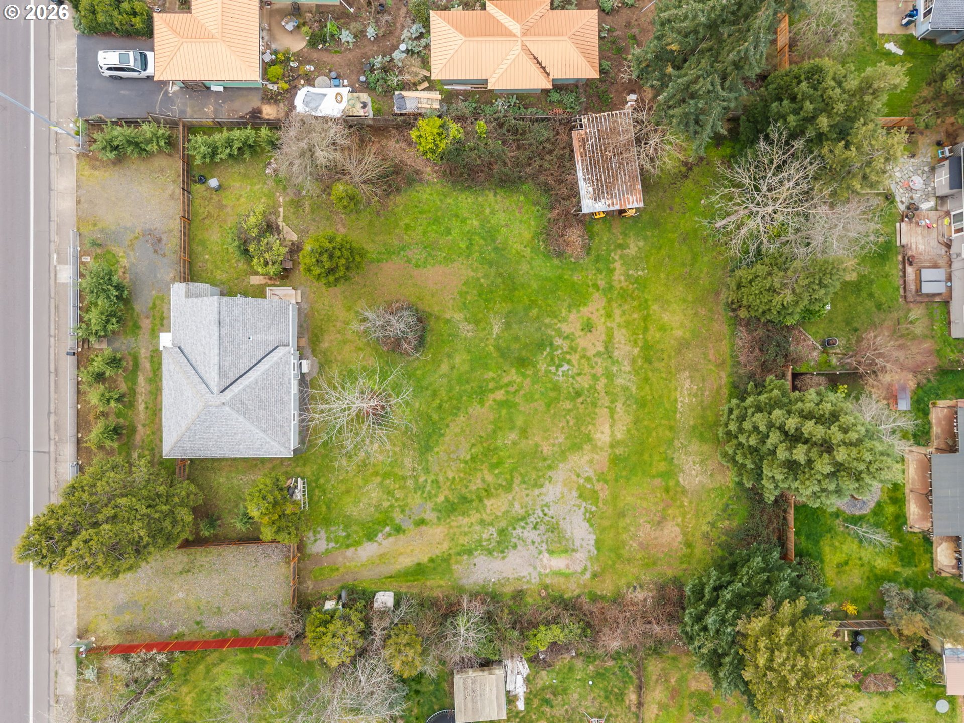 West 18th Avenue Eugene, OR 97402 - Photo 8 of 9 an aerial view of residential house with pool and garden