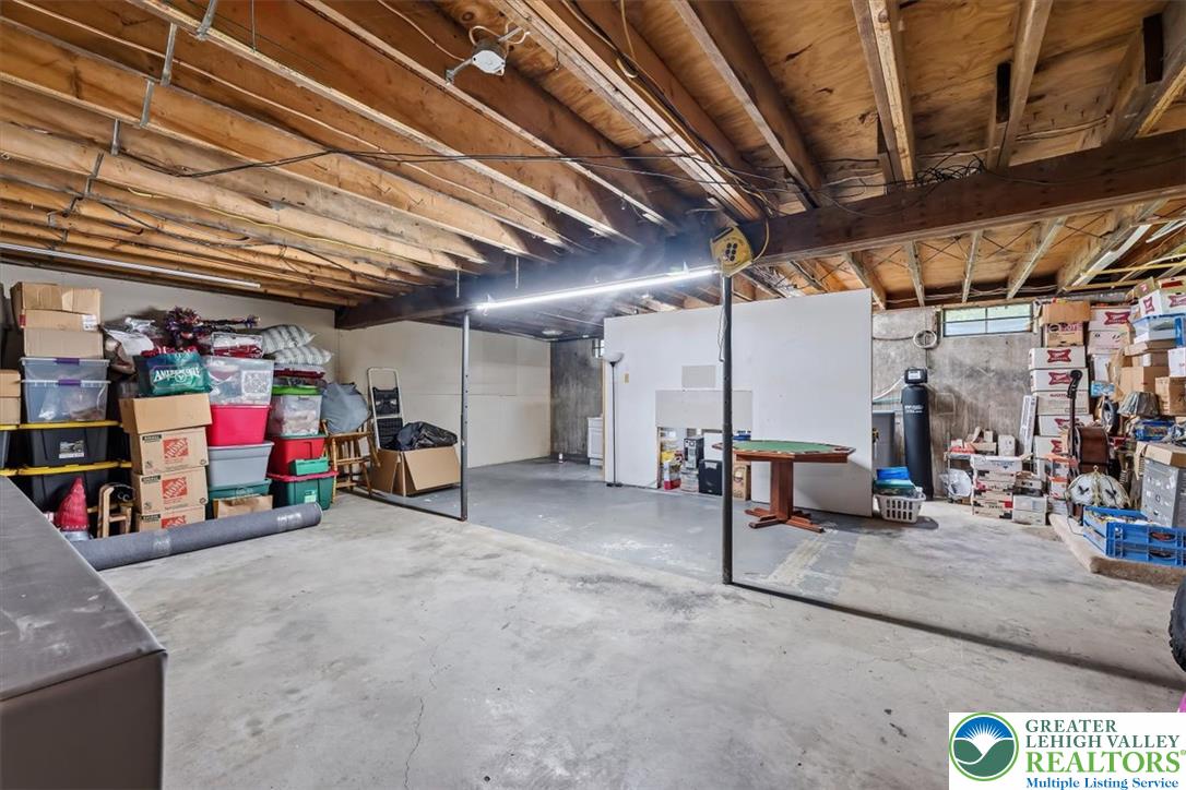 5340 2nd Street Whitehall, PA 18052 - Photo 22 of 30 A spacious unfinished basement with concrete flooring offers ample storage and future development potential.