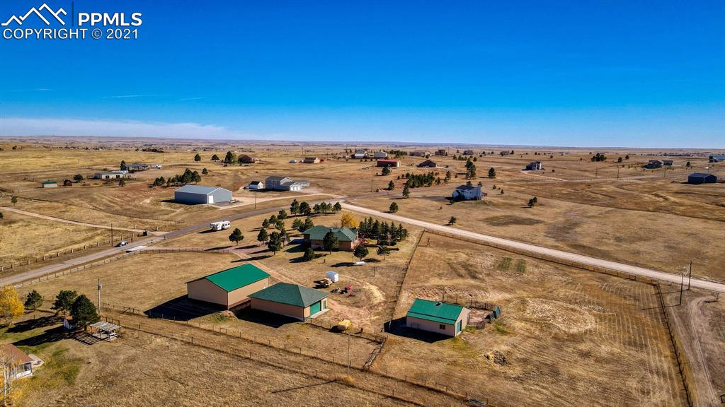 13770 Woodlake Road Elbert, CO 80106 - Photo 33 of 43 an aerial view of a parking space