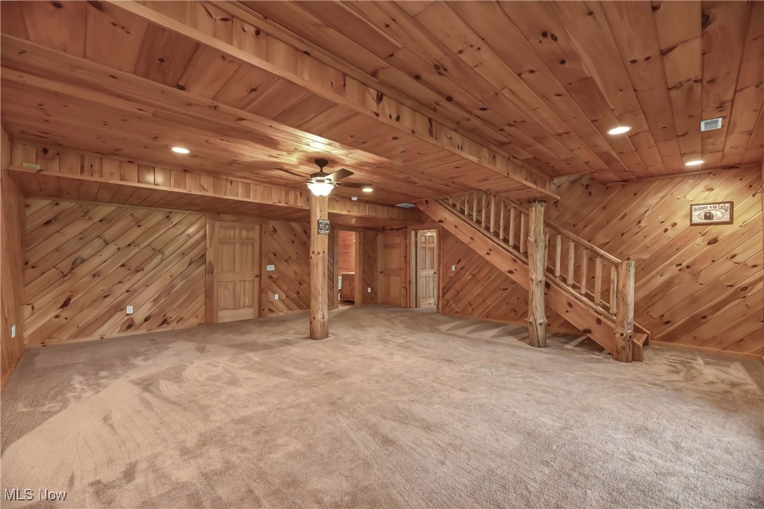 8164 Vandemark Road Lodi, OH 44254 - Photo 32 of 50 Lower level carpeted rec room