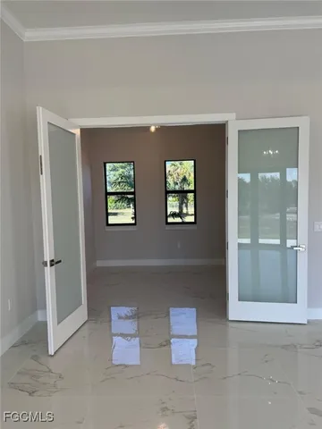 a view of an empty room