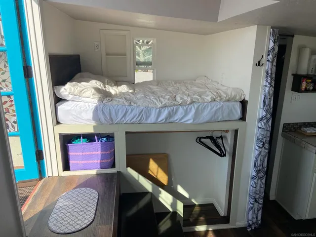 a room with furniture and a fireplace