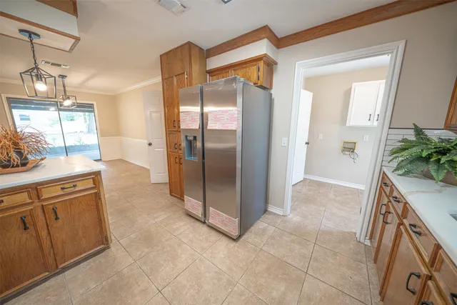 a view of a kitchen and a sink