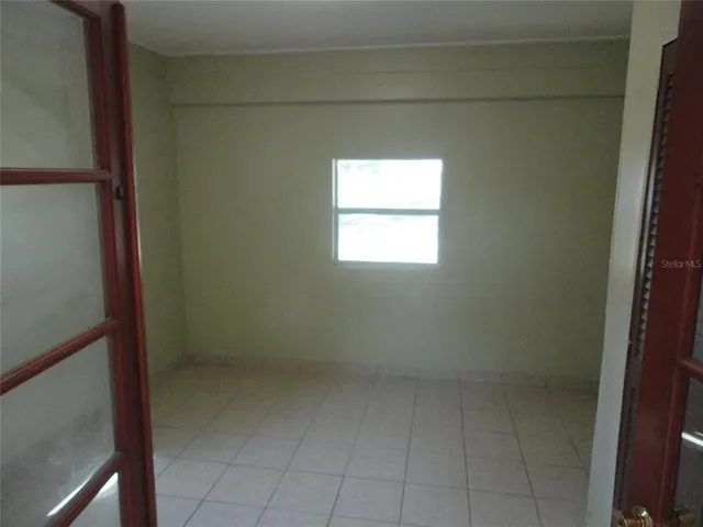 a bathroom with a window